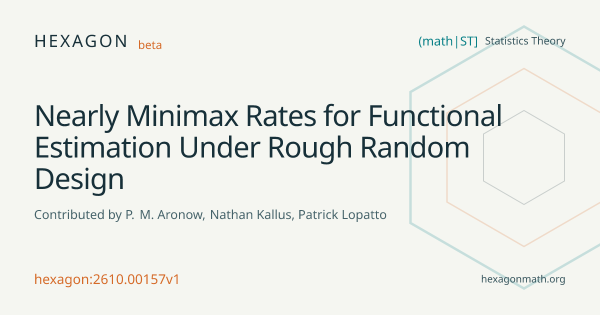 Nearly Minimax Rates for Functional Estimation Under Rough Random ...
