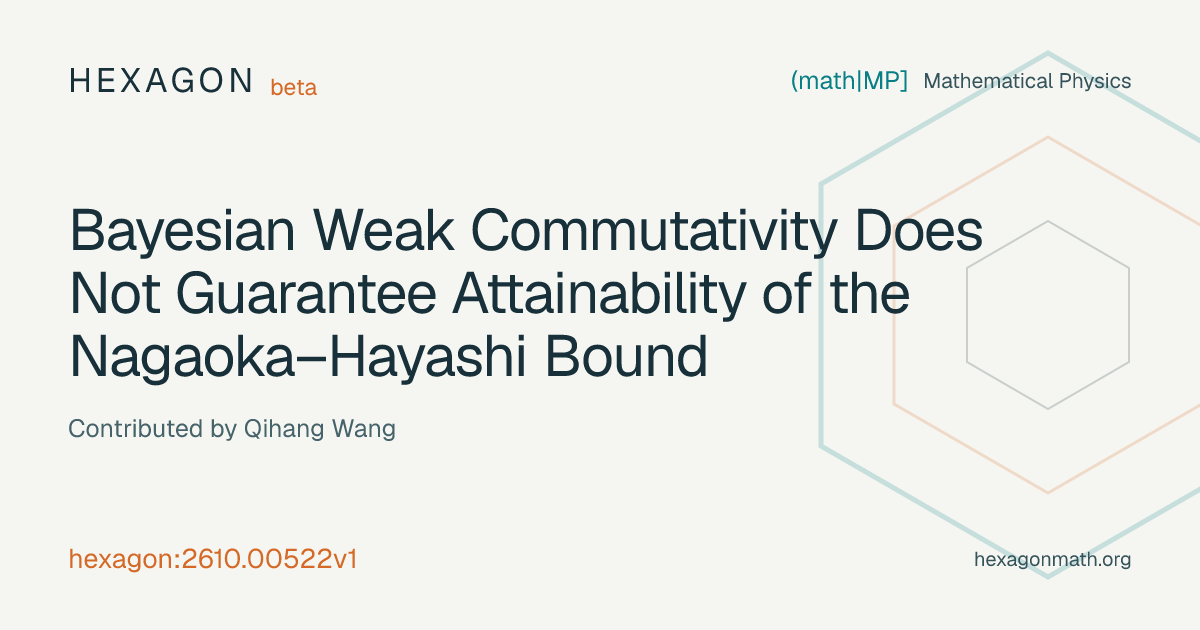 Bayesian Weak Commutativity Does Not Guarantee Attainability of the ...